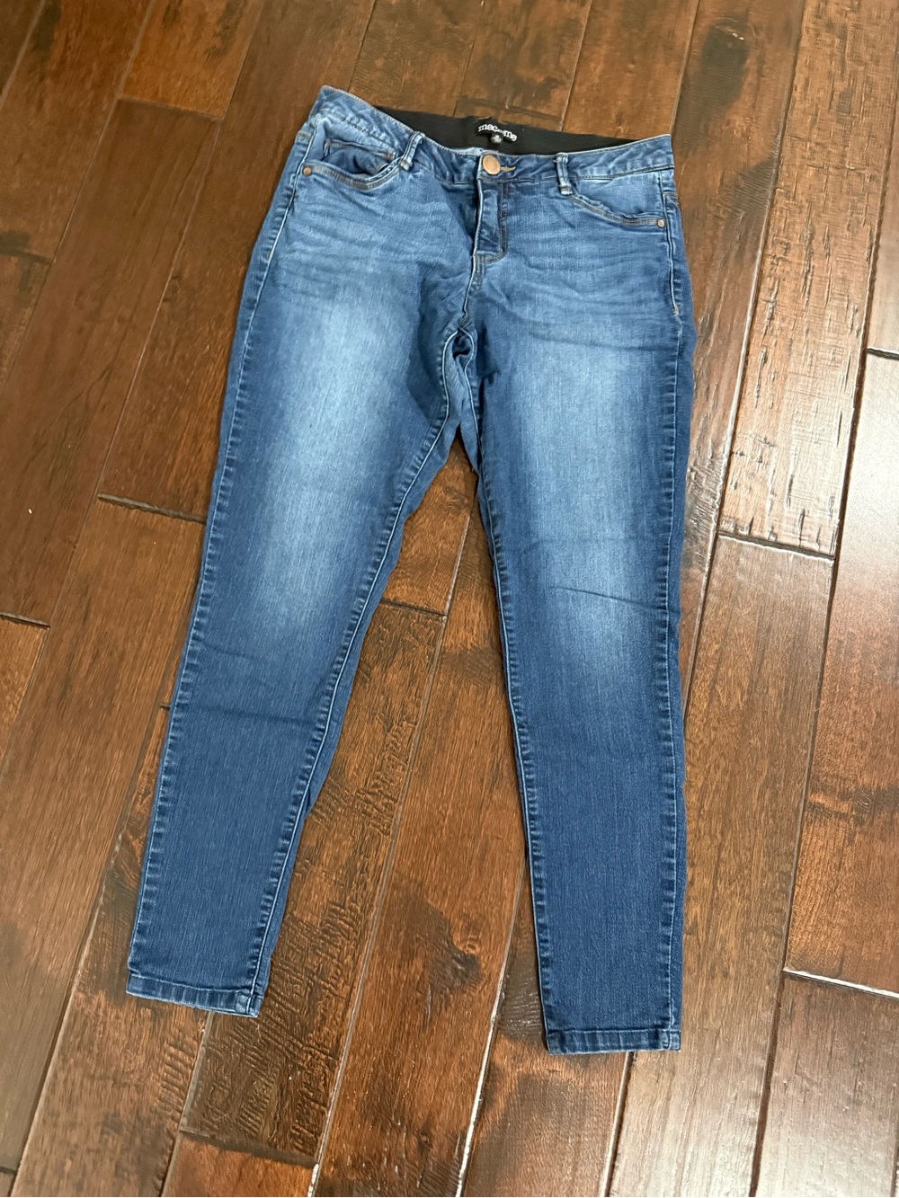 Mac and Me Women's Skinny Stretch Jeans in Blue Stretch Denim - 10